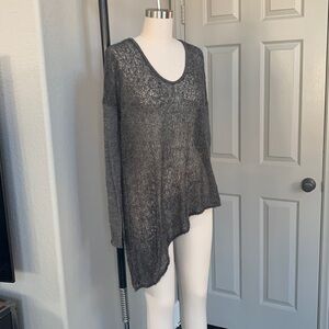 Helmut Lang asymmetrical scoop neck sweater. Size L